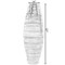 Uniquewise Tall Cylinder Bamboo Floor Vase Decorative Accent for Hotel Lobbies and Spa, Perfect Decor for Living Room or Hallway